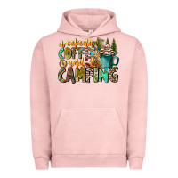 Pigment Salmon Weekends Coffee And Camping Urban Hoodie - CowhideDigitalArt