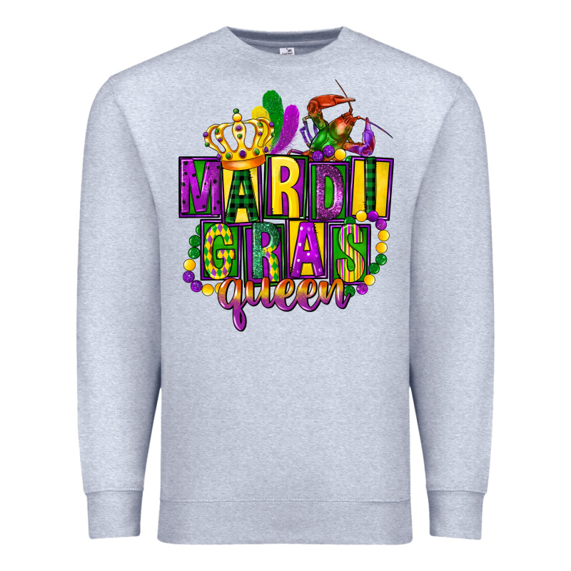 Mardi Gras Queen Premium Sweatshirt by FaDigitalArtStudio | Teevron