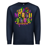 Navy mardi gras queen Premium Sweatshirt - FaDigitalArtStudio