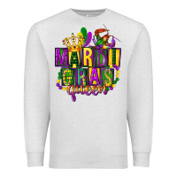 Oatmeal Heather mardi gras queen Premium Sweatshirt - FaDigitalArtStudio