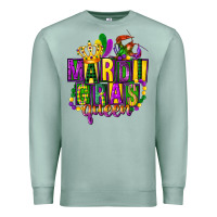 Seafoam mardi gras queen Premium Sweatshirt - FaDigitalArtStudio