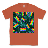 Copper Pride lgbtq flags with leopard seamless pattern Classic Tee - BundleAndBundleShop