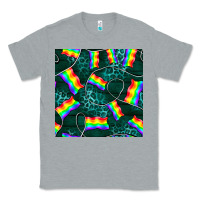 Heather Grey Pride lgbtq flags with leopard seamless pattern Classic Tee - BundleAndBundleShop