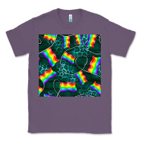 Lavender Pride lgbtq flags with leopard seamless pattern Classic Tee - BundleAndBundleShop