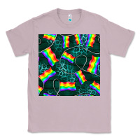 Lilac Pride lgbtq flags with leopard seamless pattern Classic Tee - BundleAndBundleShop