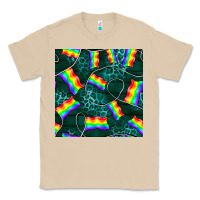 Mushroom Pride lgbtq flags with leopard seamless pattern Classic Tee - BundleAndBundleShop