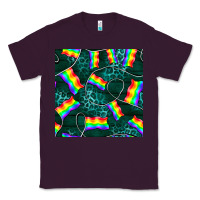 Plum Pride lgbtq flags with leopard seamless pattern Classic Tee - BundleAndBundleShop
