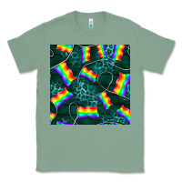 Sage Pride lgbtq flags with leopard seamless pattern Classic Tee - BundleAndBundleShop