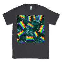 Smoke Pride lgbtq flags with leopard seamless pattern Classic Tee - BundleAndBundleShop