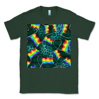 Sports Green Pride lgbtq flags with leopard seamless pattern Classic Tee - BundleAndBundleShop