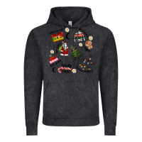 Vintage Black Merry Christmas Vintage Hoodie - MaliasSmallBusiness