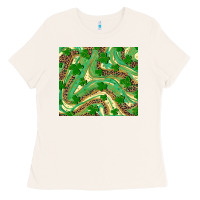 Bone St. Patrick's Day Shamrock Leopard Ladies Tee - RanaPortraitStore