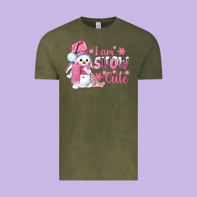I Am Snow Cute Pink Bbs Vintage Tee Designed By Bundleandbundleshop