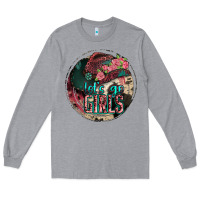 Heather Grey let's go girls Long Sleeve Tee - Jasminsmagicworld