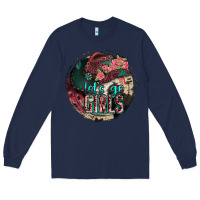 Navy let's go girls Long Sleeve Tee - Jasminsmagicworld