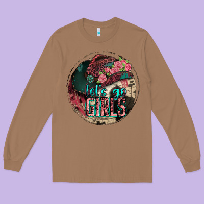 Let's Go Girls Long Sleeve Tee Designed By Jasminsmagicworld
