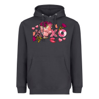 Smoke Chicken Valentine's Day xoxo Heavyweight Hoodie - FaDigitalArtStudio