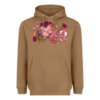 Toasted Coconut Chicken Valentine's Day xoxo Heavyweight Hoodie - FaDigitalArtStudio