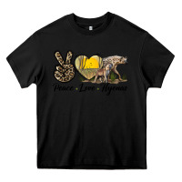 Black Peace Love Hyenas Heavy Core Tee - LillyAllenDesigns