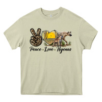 Mossy Peace Love Hyenas Heavy Core Tee - LillyAllenDesigns