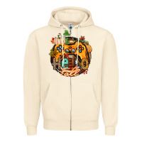 Sandshell hello fall gamer Zipper Hoodie - CowGirlArtShop