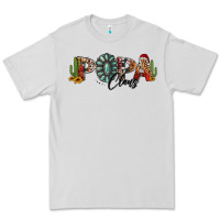 Dove Grey western christmas papa claus sunflowers and cactus Premium Tee - Jasminsmagicworld