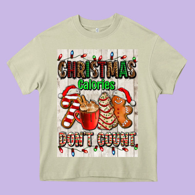 Christmas Calories Dont Count Heavy Core Tee Designed By Adodesignshop