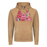 Vintage Camel Pink Christmas trees Vintage Hoodie - NancyCooperArtShop