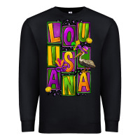 Black mardi gras louisiana Premium Sweatshirt - FaDigitalArtStudio