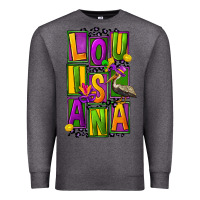 Charcoal Heather mardi gras louisiana Premium Sweatshirt - FaDigitalArtStudio