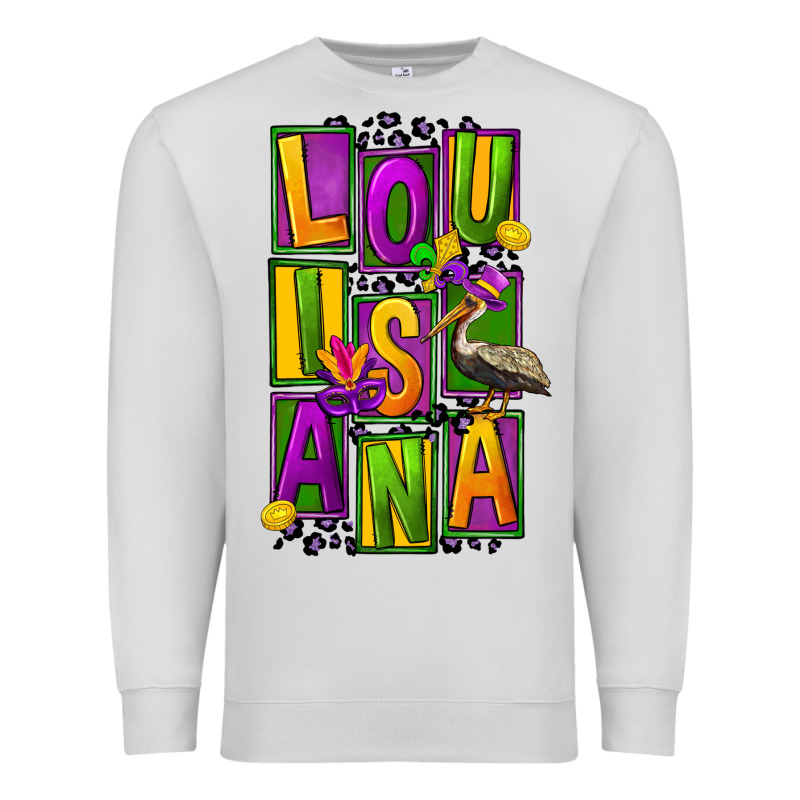 Mardi Gras Louisiana Premium Sweatshirt by FaDigitalArtStudio | Teevron