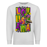 Dove Grey mardi gras louisiana Premium Sweatshirt - FaDigitalArtStudio