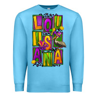 Ocean Blue mardi gras louisiana Premium Sweatshirt - FaDigitalArtStudio