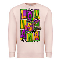 Pale Pink mardi gras louisiana Premium Sweatshirt - FaDigitalArtStudio
