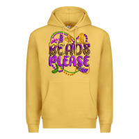 Antique Gold beads please mardi gras Premium Hoodie - OliviaCreatesArt