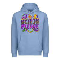 Colony Blue beads please mardi gras Premium Hoodie - OliviaCreatesArt