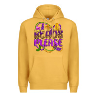 Mustard beads please mardi gras Premium Hoodie - OliviaCreatesArt