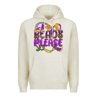 Oatmeal Heather beads please mardi gras Premium Hoodie - OliviaCreatesArt