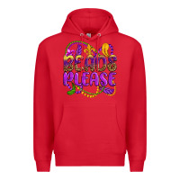 Red beads please mardi gras Premium Hoodie - OliviaCreatesArt