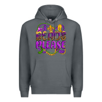 Rock beads please mardi gras Premium Hoodie - OliviaCreatesArt