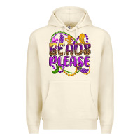 Sandshell beads please mardi gras Premium Hoodie - OliviaCreatesArt