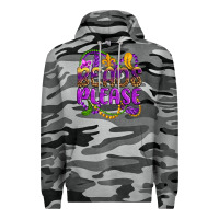 Slate Camo beads please mardi gras Premium Hoodie - OliviaCreatesArt