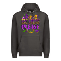 Smoke beads please mardi gras Premium Hoodie - OliviaCreatesArt
