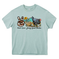 Arona Peace Love Jersey Giant Chicken Heavy Core Tee - LillyAllenDesigns