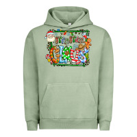 Pigment Oil Green grangaran claus Urban Hoodie - CowhideDigitalArt