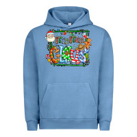 Pigment Pebble Blue grangaran claus Urban Hoodie - CowhideDigitalArt