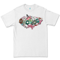 White Oncology Nurse western Premium Tee - NancyCooperArtShop