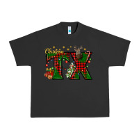 Pigment Black Christmas Texas With Deer Urban Heavy Tee - BundleAndBundleShop