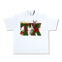 White Christmas Texas With Deer Urban Heavy Tee - BundleAndBundleShop