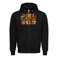 Black why hello there fall Zipper Hoodie - CowGirlArtShop